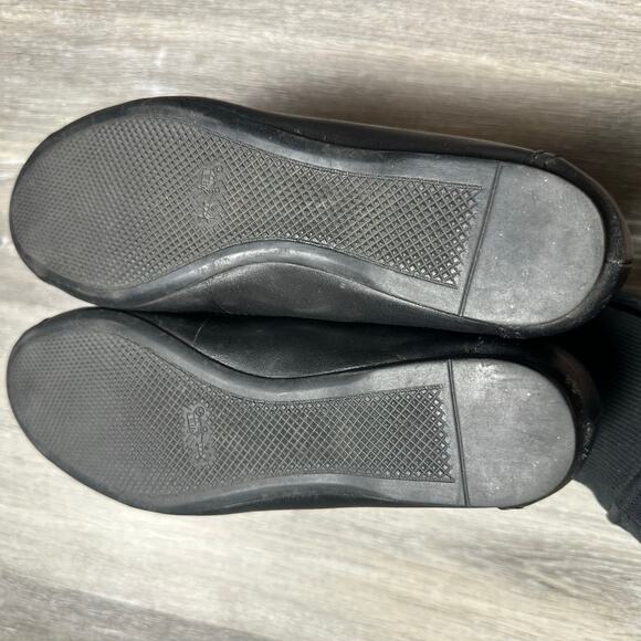 Coach Chelsea Black Matte Leather Ballet Flats - Picture 8 of 10